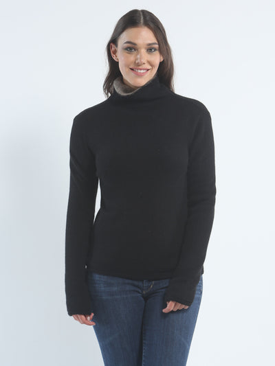 Double Layered Reversible Turtleneck