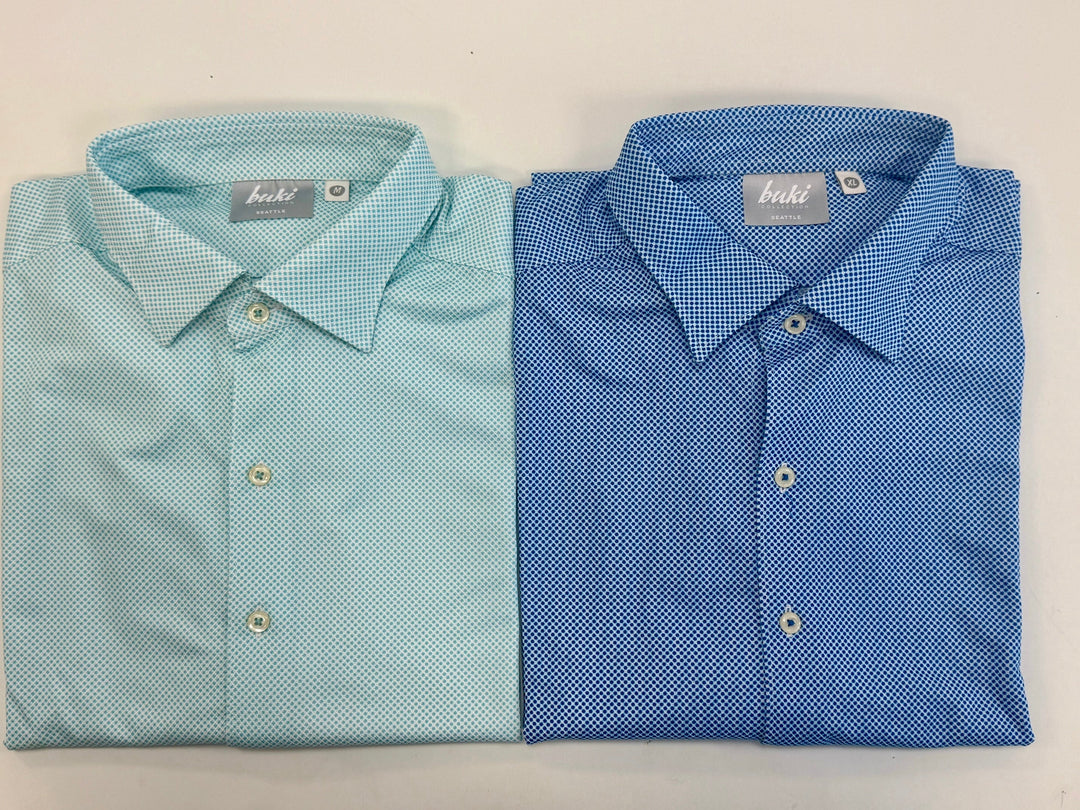 Studio Dot Long Sleeve Tech Shirt - Teal-LONG SLEEVE SHIRTS-BUKI-M-Teal-Buki