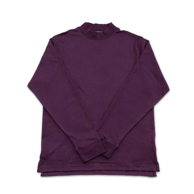 100% Pima Cotton Mock Neck Long Sleeve Shirt