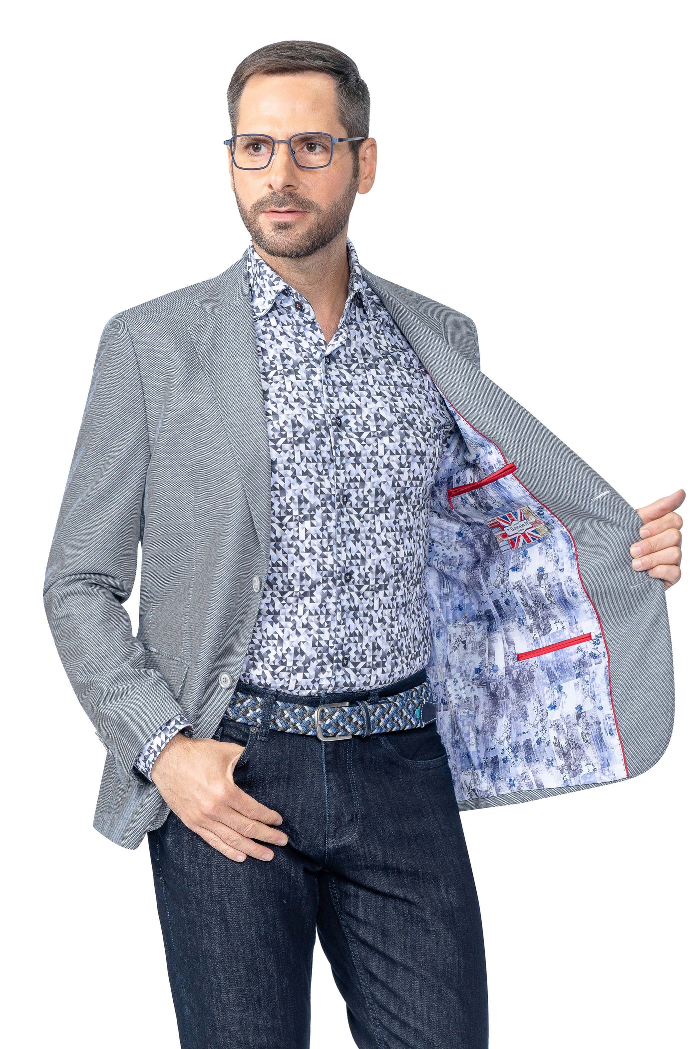 Hampton Navy Stretch Blazer - 7 Downie St.®