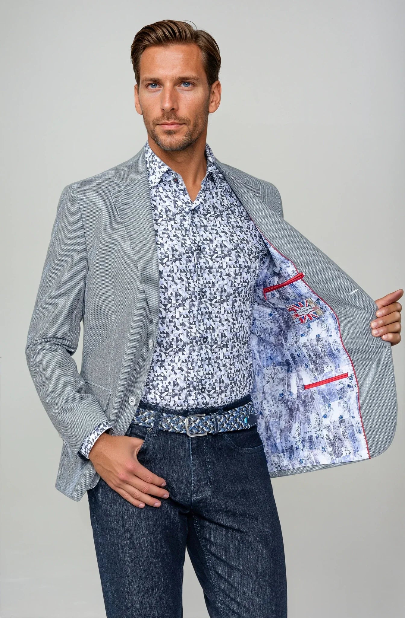 Hampton Navy Stretch Blazer - 7 Downie St.®