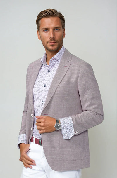 Hartford Berry Linen Lyocell Stretch Blazer
