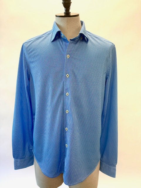 Studio Dot Long Sleeve Tech Shirt - Blue-LONG SLEEVE SHIRTS-BUKI-M-Cool Blue-Buki