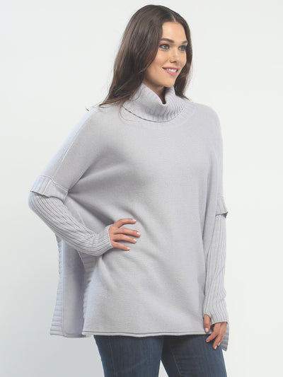Turtleneck Cape Sweater