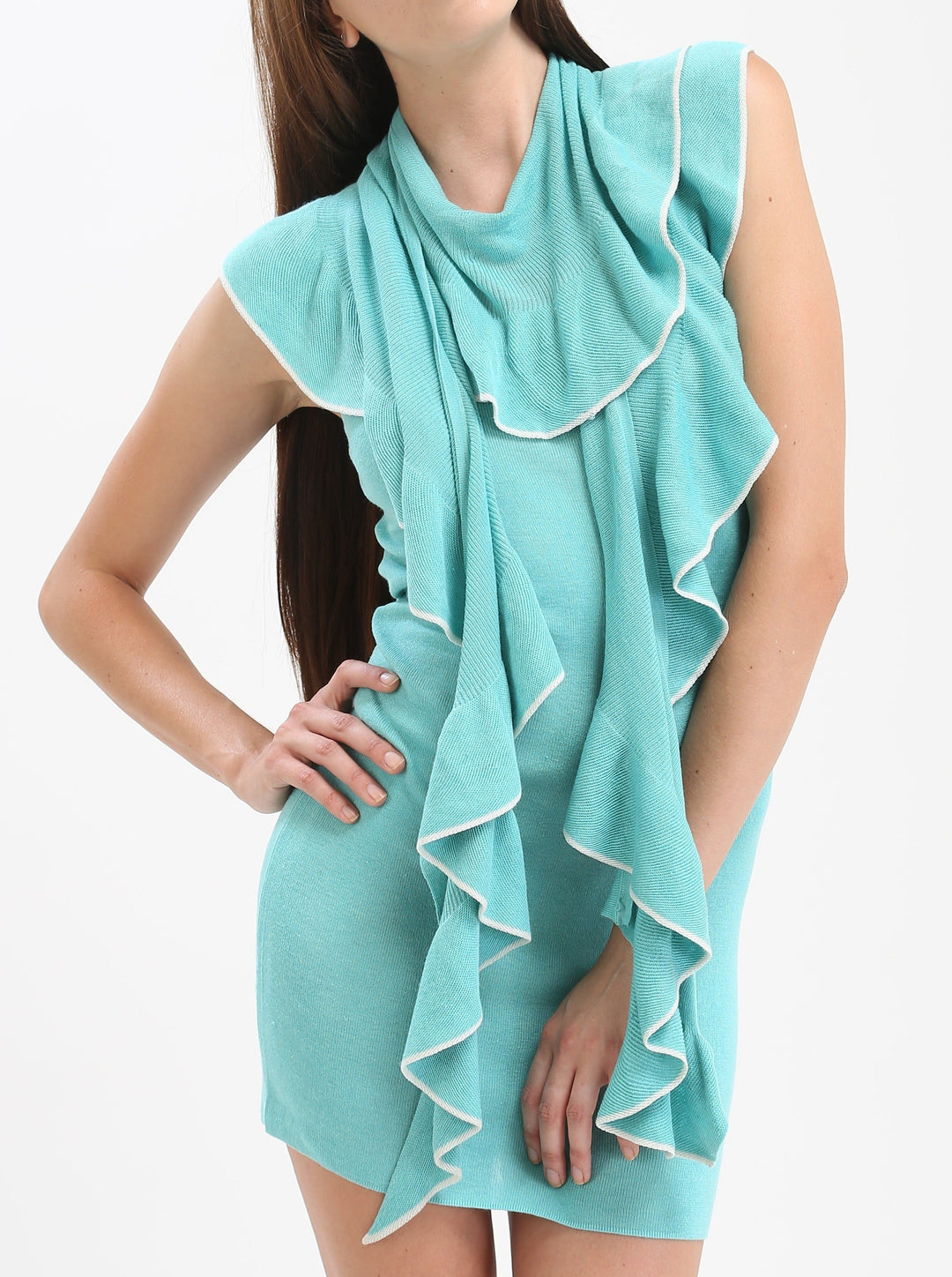 Ruffled Circle Scarf