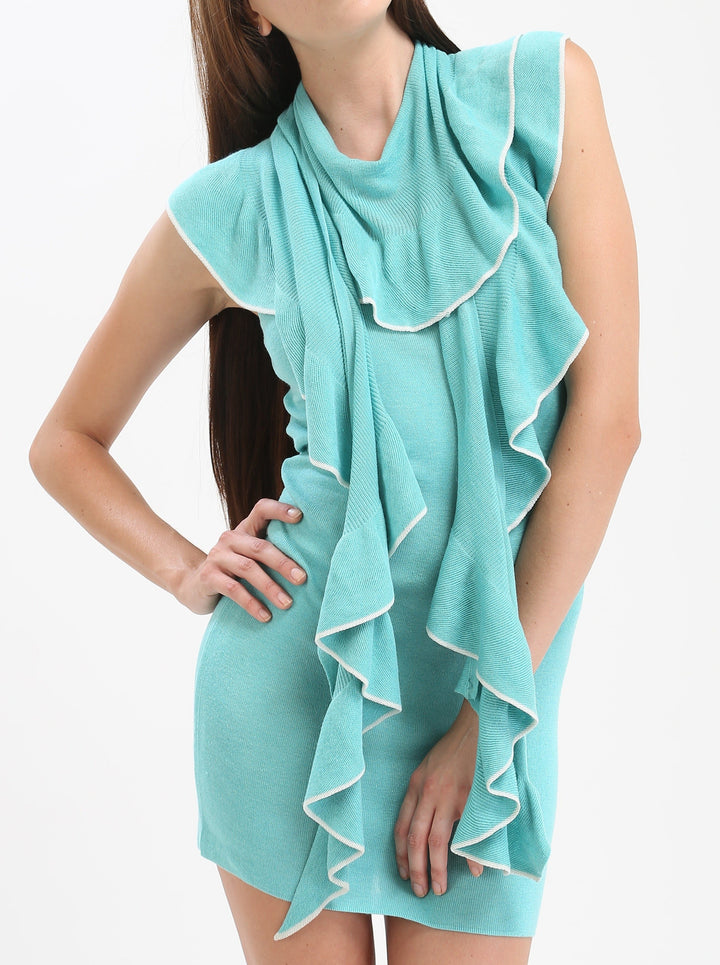 Ruffled Circle Scarf