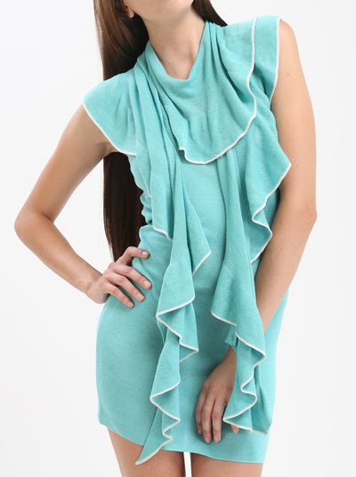 Ruffled Circle Scarf