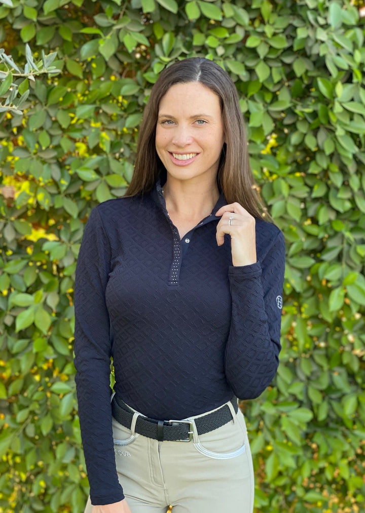 Womens Charade Long Sleeve Polo