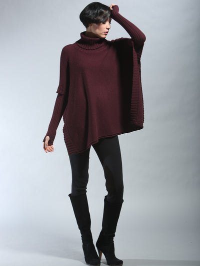 Turtleneck Cape Sweater