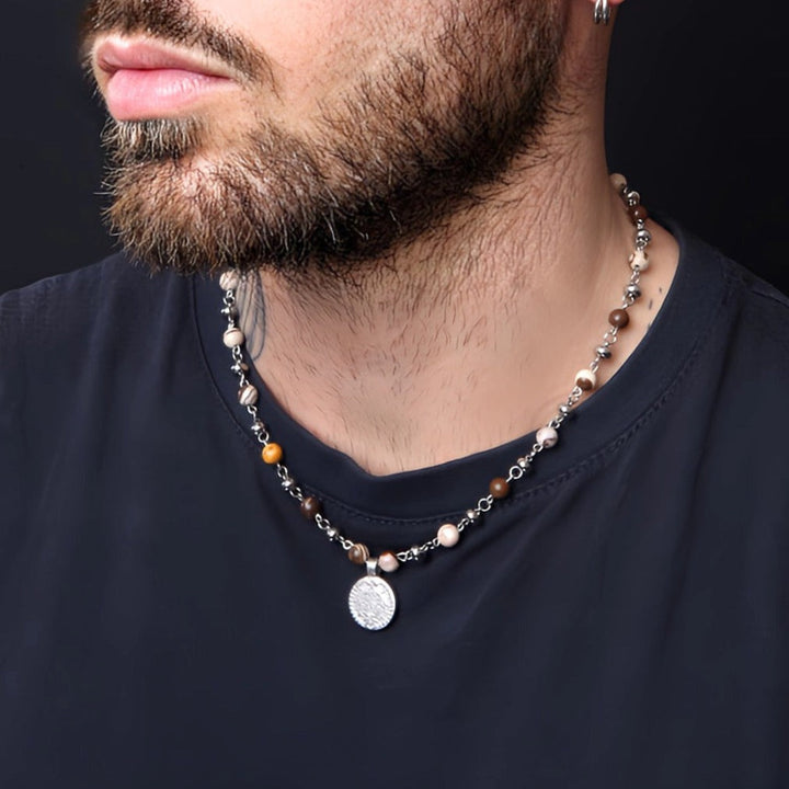 Australian Zebra Coin Necklace