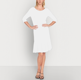 Audrina Dress - Pleated Hem (3 Weeks Pre-Order)