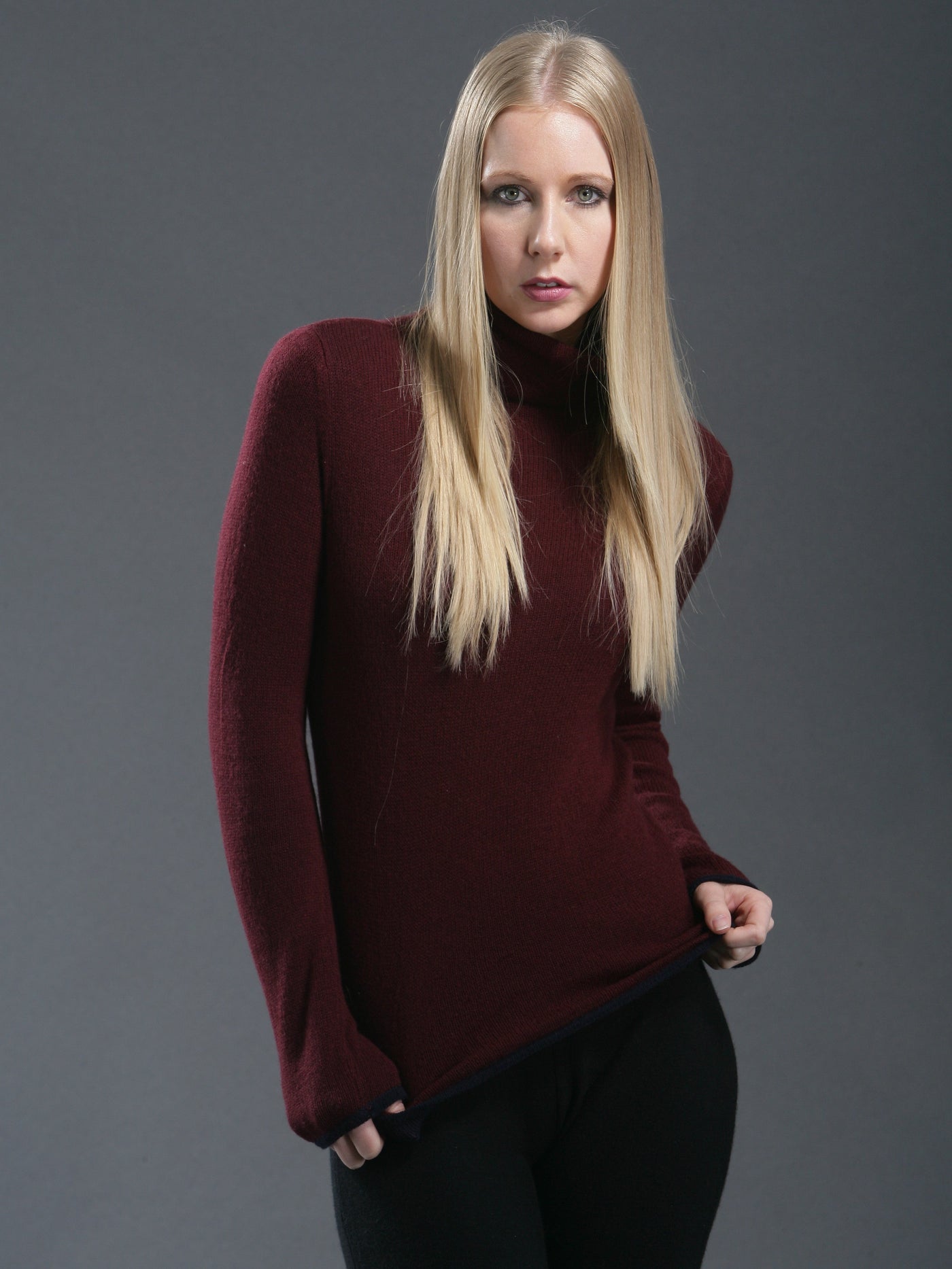 Double Layered Reversible Turtleneck