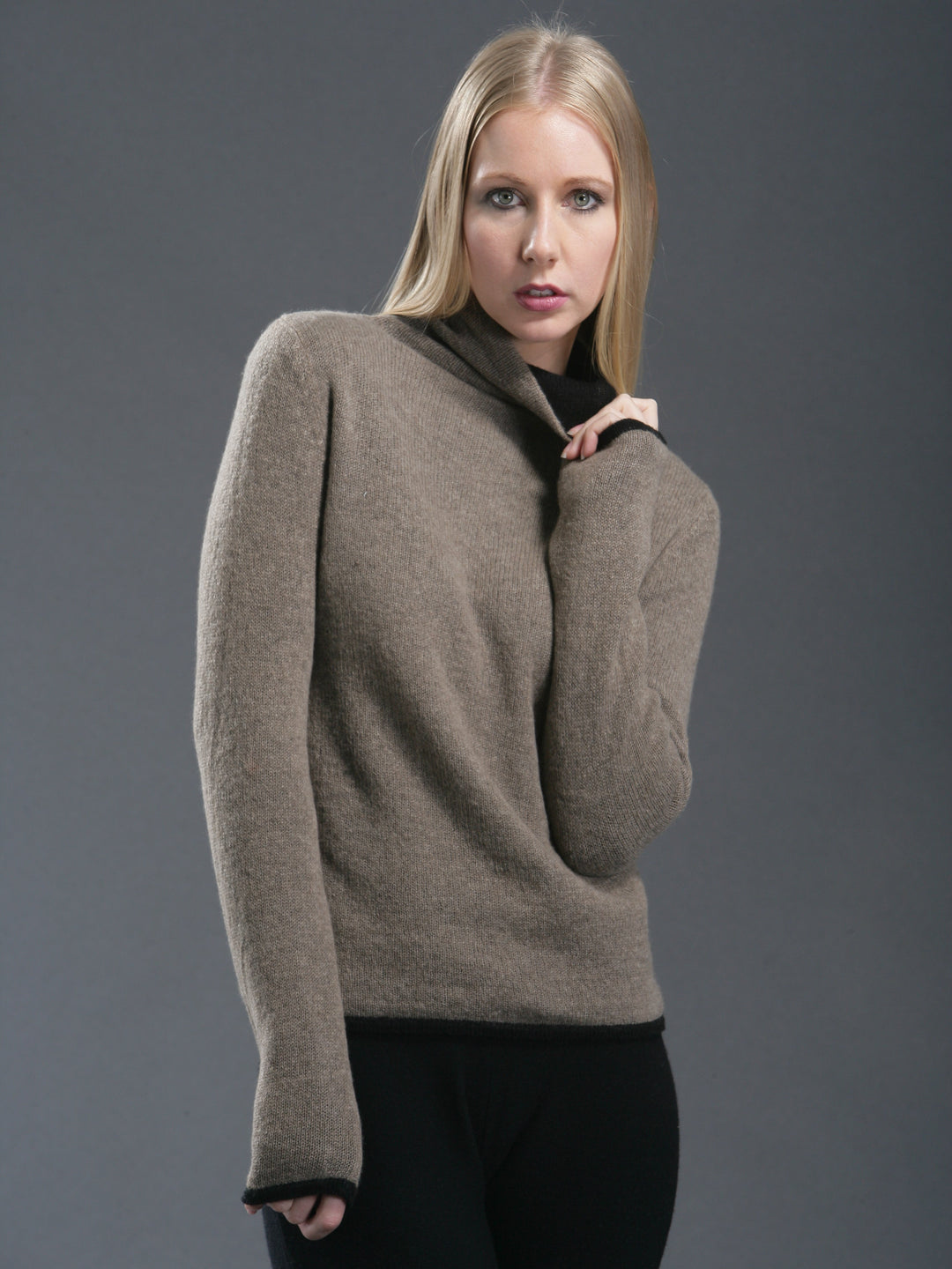 Double Layered Reversible Turtleneck