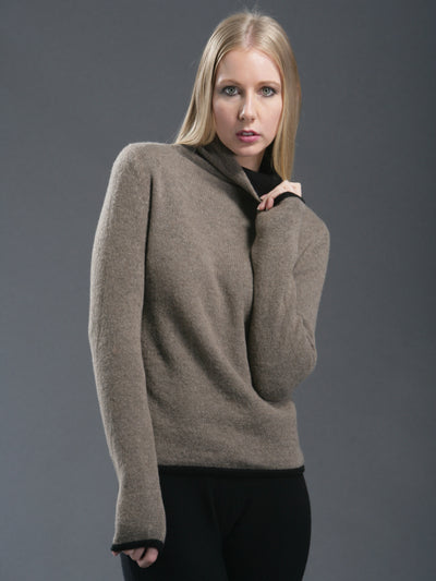 Double Layered Reversible Turtleneck