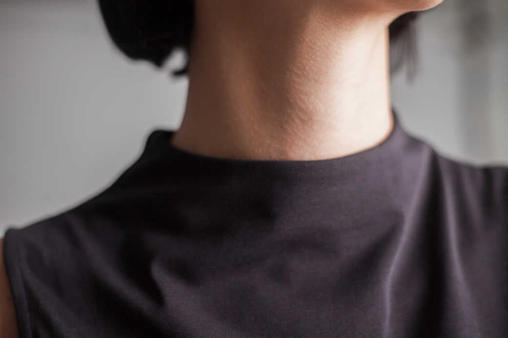Little Black Dress (LBD)-Dresses-Buki-neckline detail