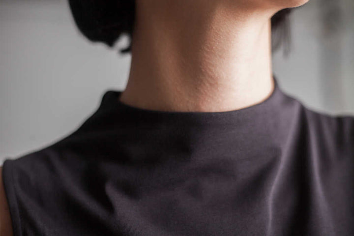 Little Black Dress (LBD)-Dresses-Buki-neckline detail