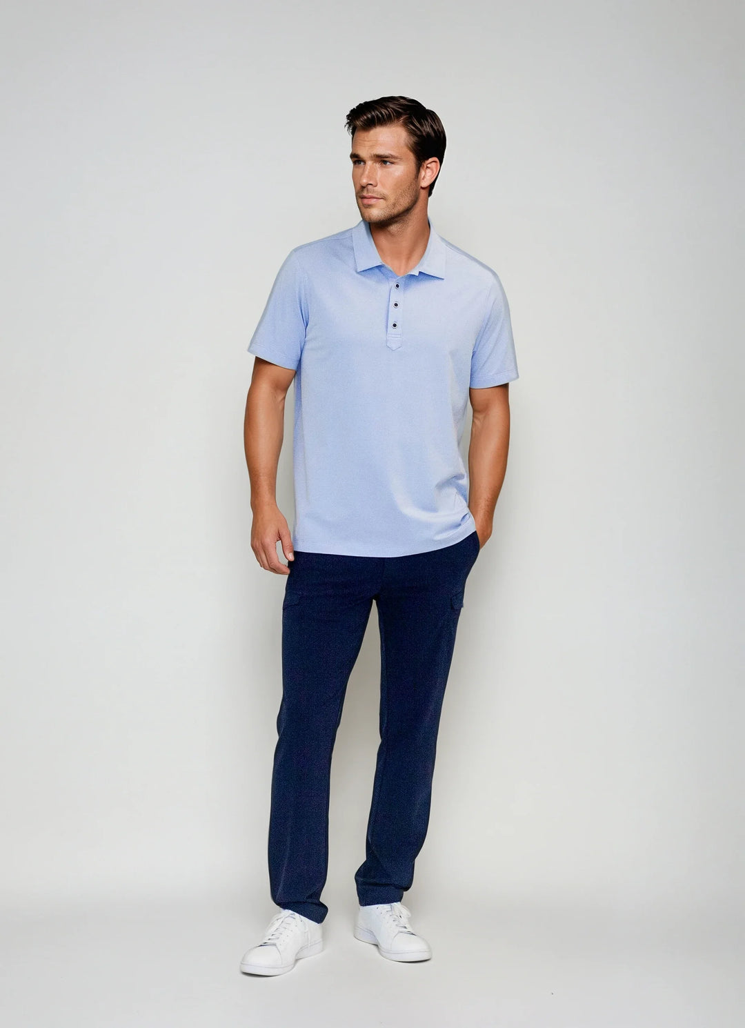 Buki + CINQO Polo - Cool Blue-POLO SHIRTS-BUKI-M-Cool Blue-Buki