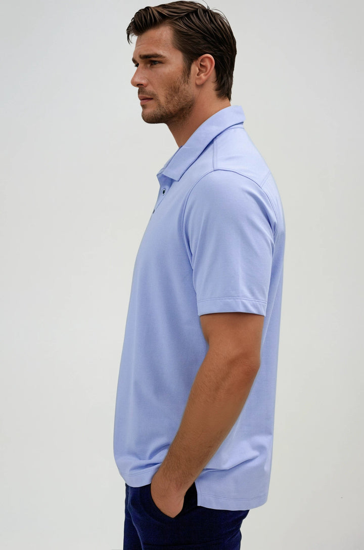 Buki + CINQO Polo - Cool Blue-POLO SHIRTS-BUKI-M-Cool Blue-Buki