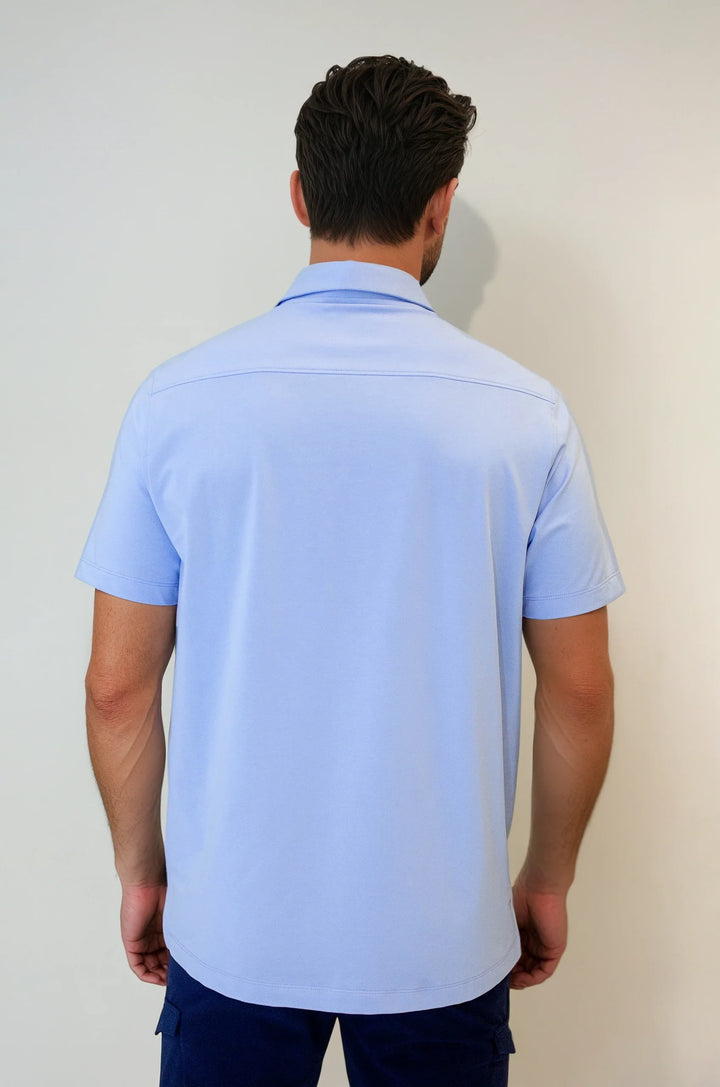 Buki + CINQO Polo - Cool Blue-POLO SHIRTS-BUKI-M-Cool Blue-Buki