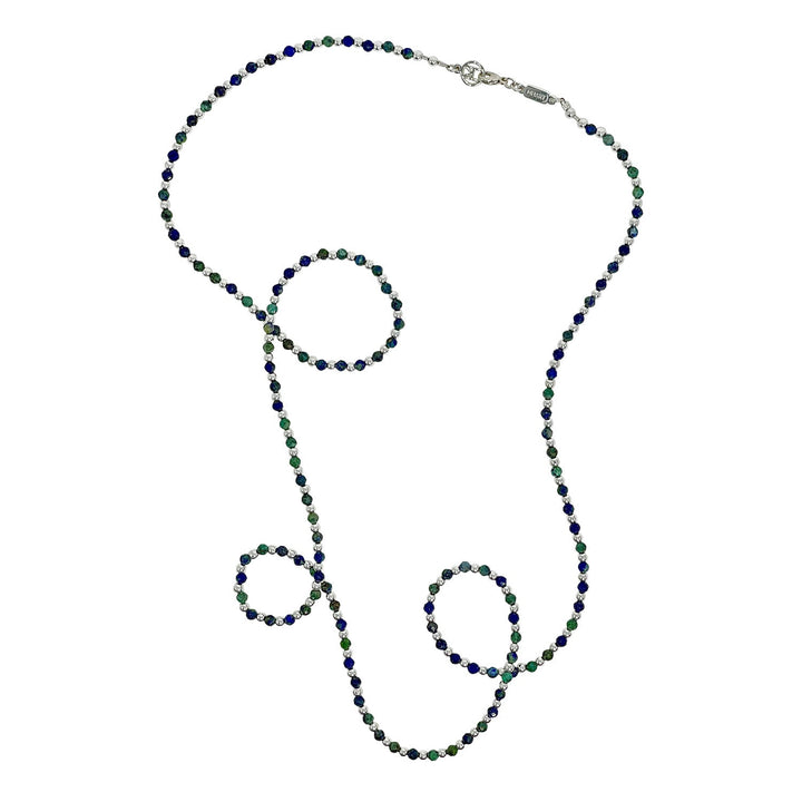 African Turquoise Hematite Necklace