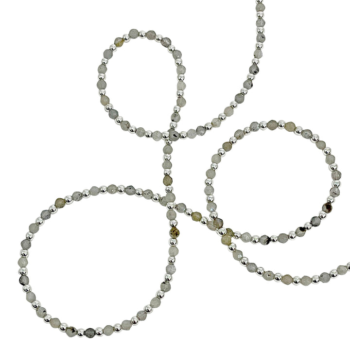 Labradorite &amp; Hematite Wrap Necklace