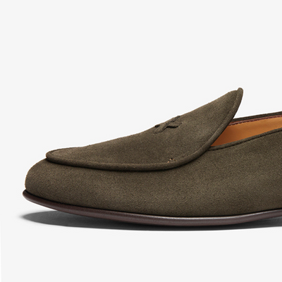 Men's Chocolate Suede Milano Loafer