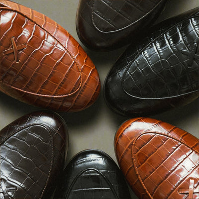 Men's Chocolate Full Croc Milano Loafer