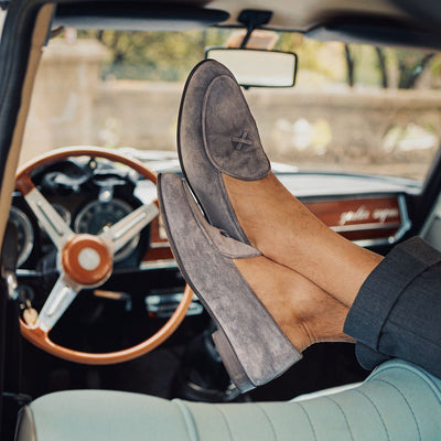 Men's Grigio Suede Milano Loafer