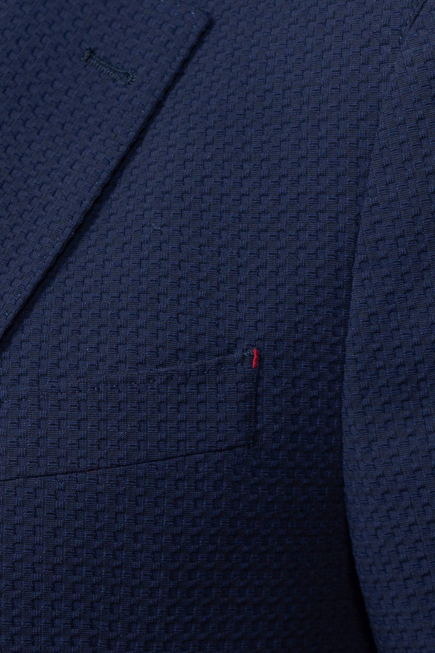 Milano Navy Waffle Weave Stretch Blazer - 7 Downie St.®