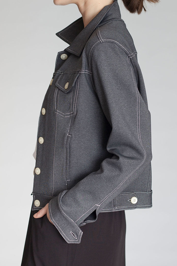 Neo-Tech Jacket-Jackets-Buki-Charcoal Grey-side
