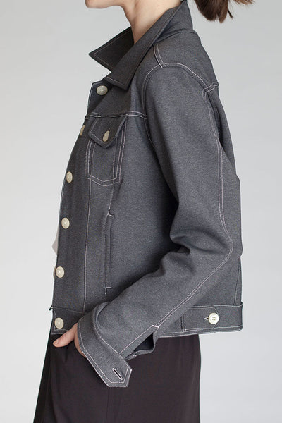Neo-Tech Jacket-Jackets-Buki-Charcoal Grey-side