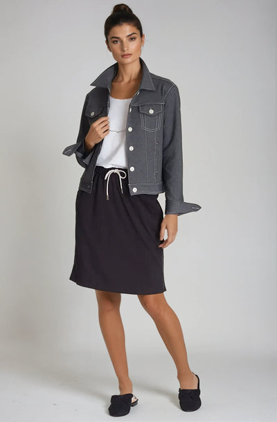 Neo-Tech Jacket-Jackets-Buki-Charcoal Grey-full silhouette