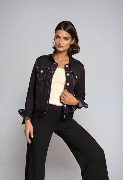 Neo-Tech Jacket-Jackets-Buki-Black-full silhouette