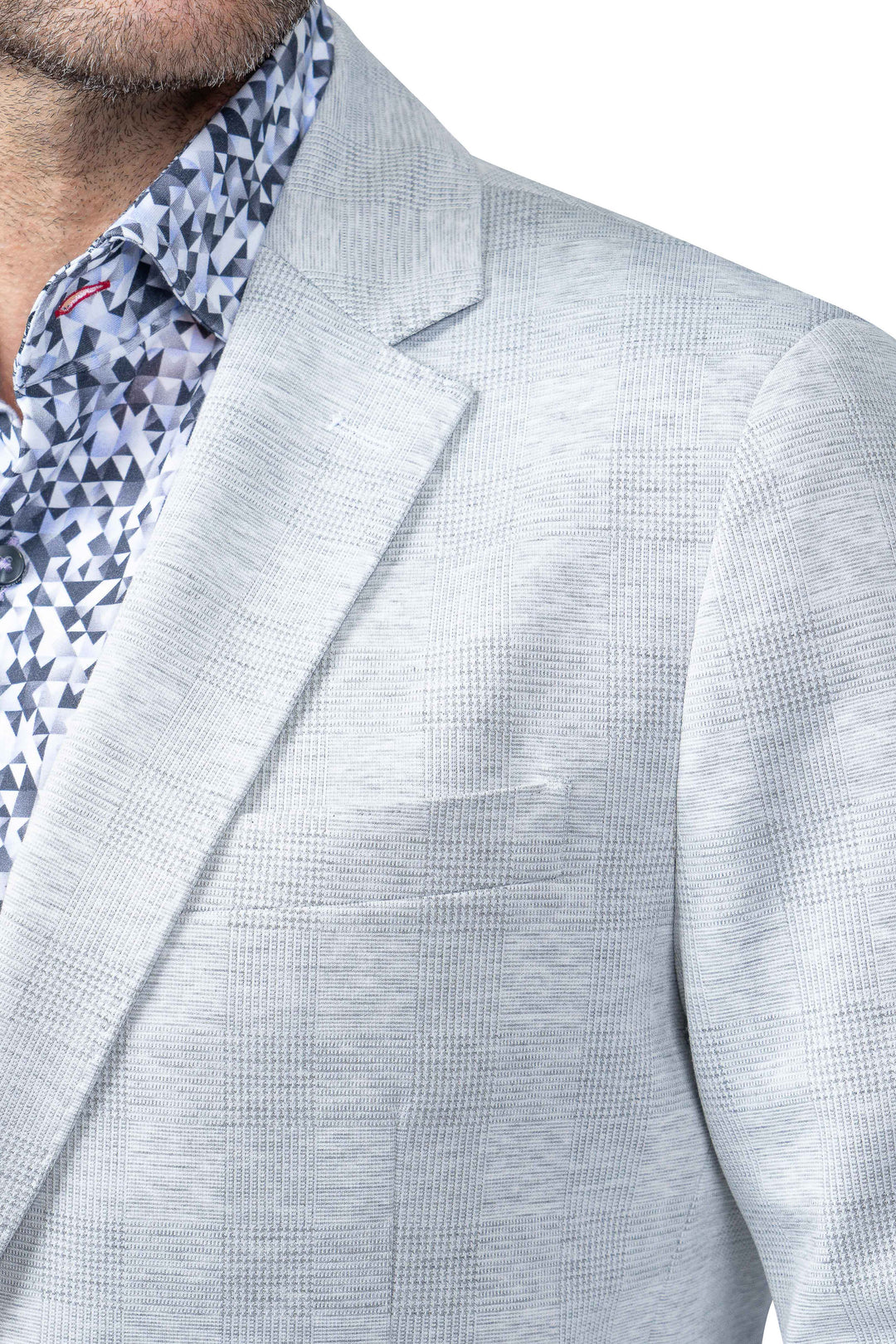 Norfolk Grey Plaid Stretch Blazer - 7 Downie St.®