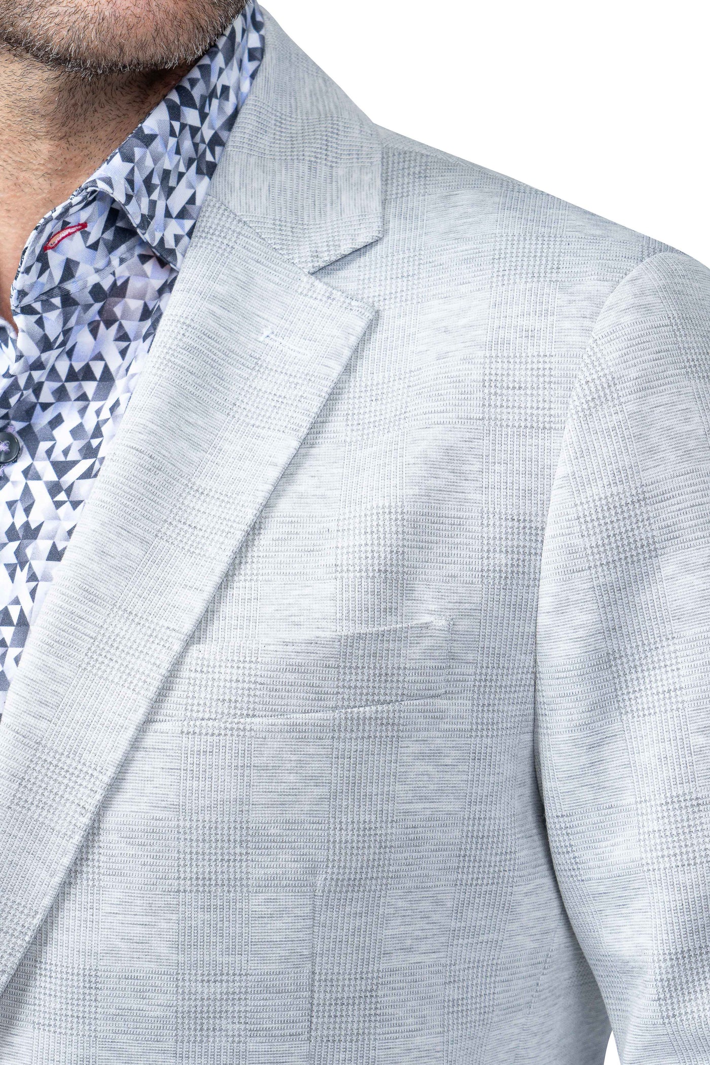 Norfolk Grey Plaid Stretch Blazer - 7 Downie St.®