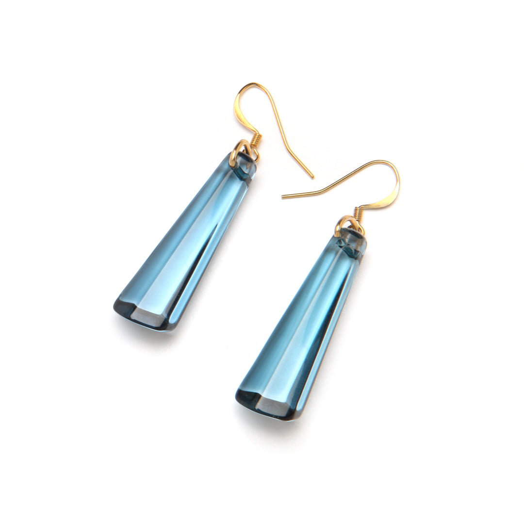 Crystal Drop Earring Deep Sea