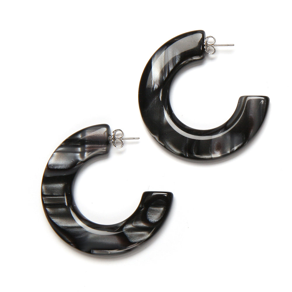 Gia Earring Coal Dust