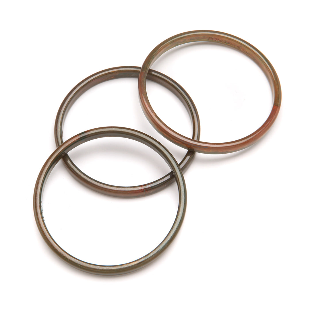 Twiggy Bangle Set of 3 Copper