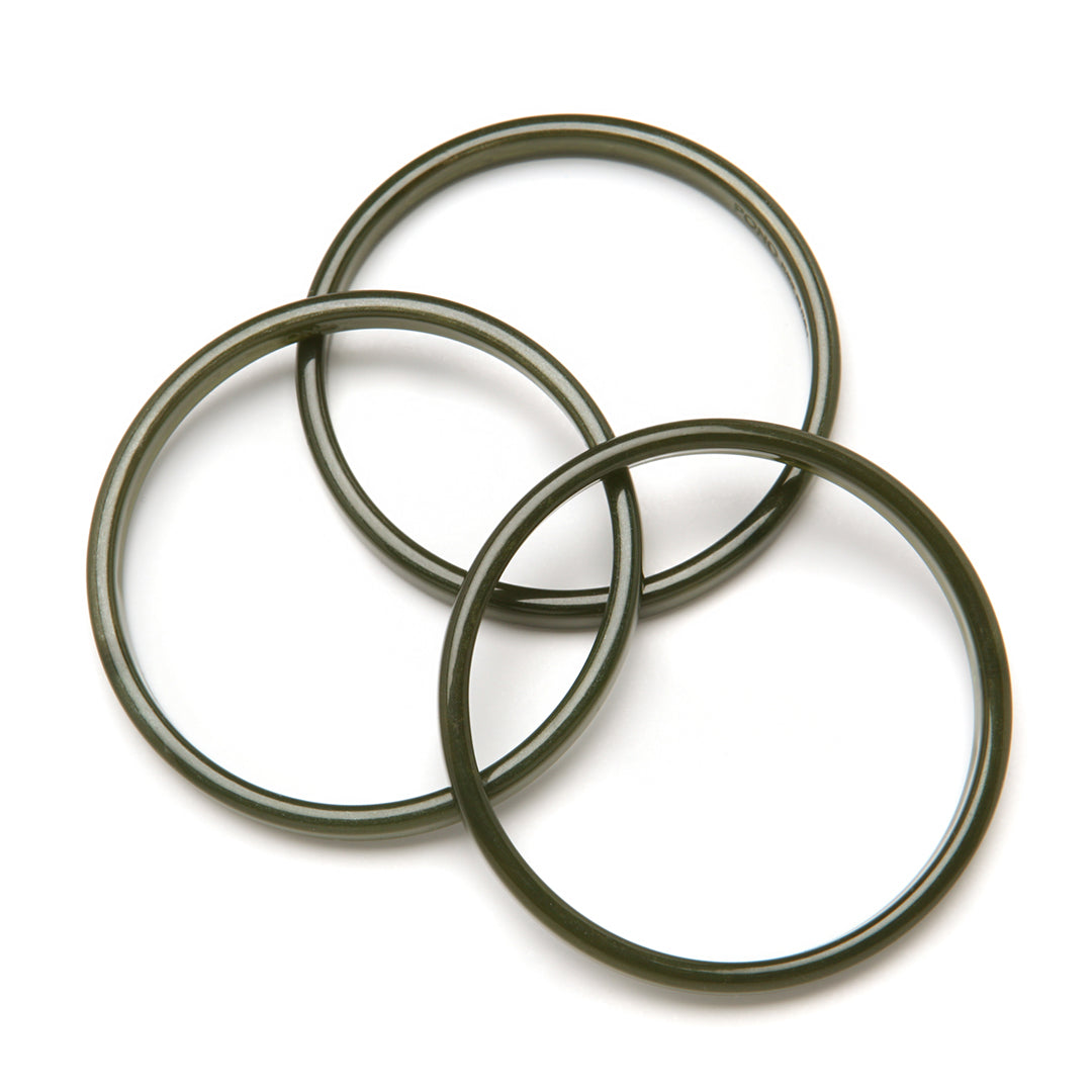 Twiggy Bangle Set of 3 Seaweed