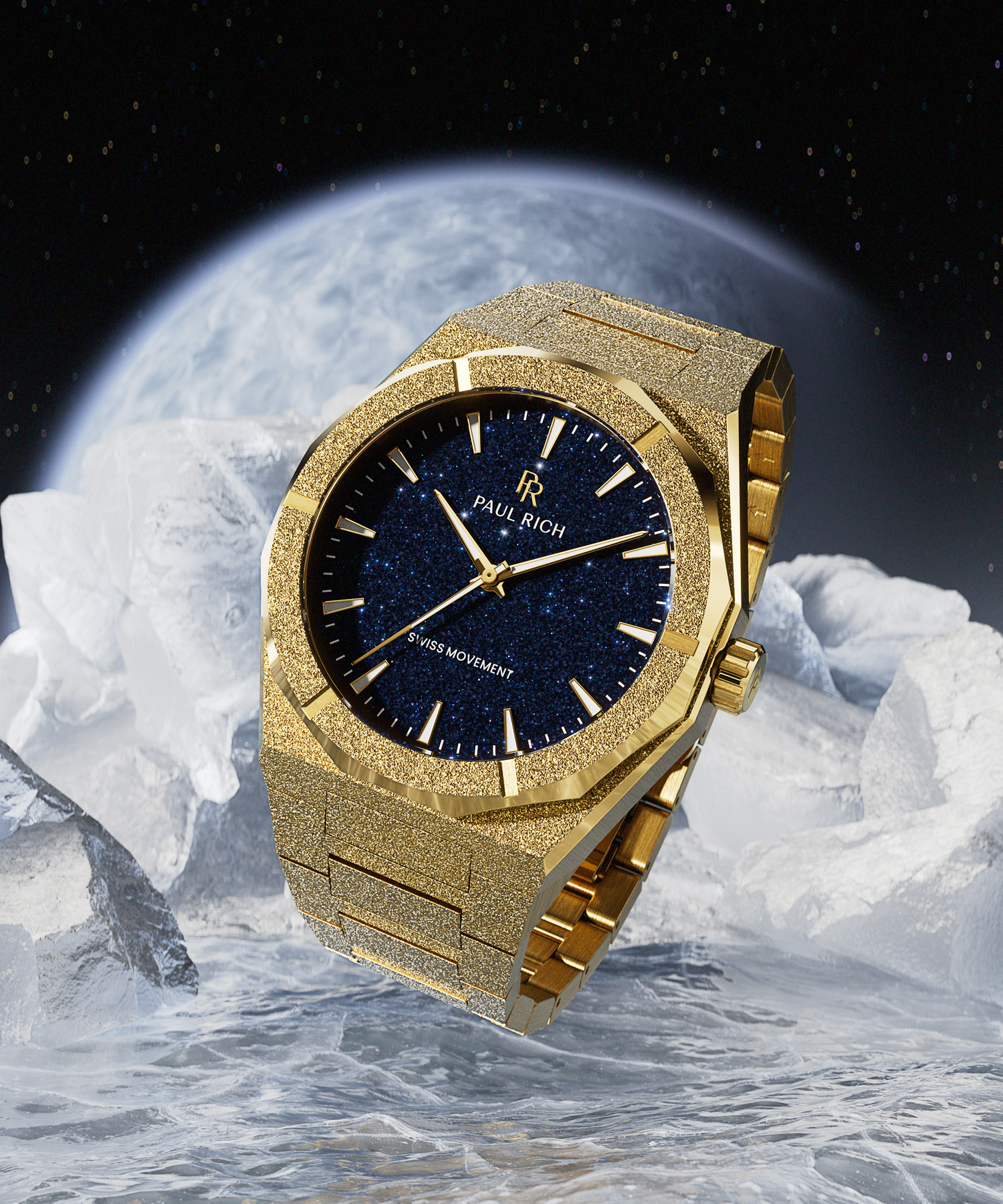 Blue Rocks Stardust Frosted Star Dust II Gold – Famous4boutique