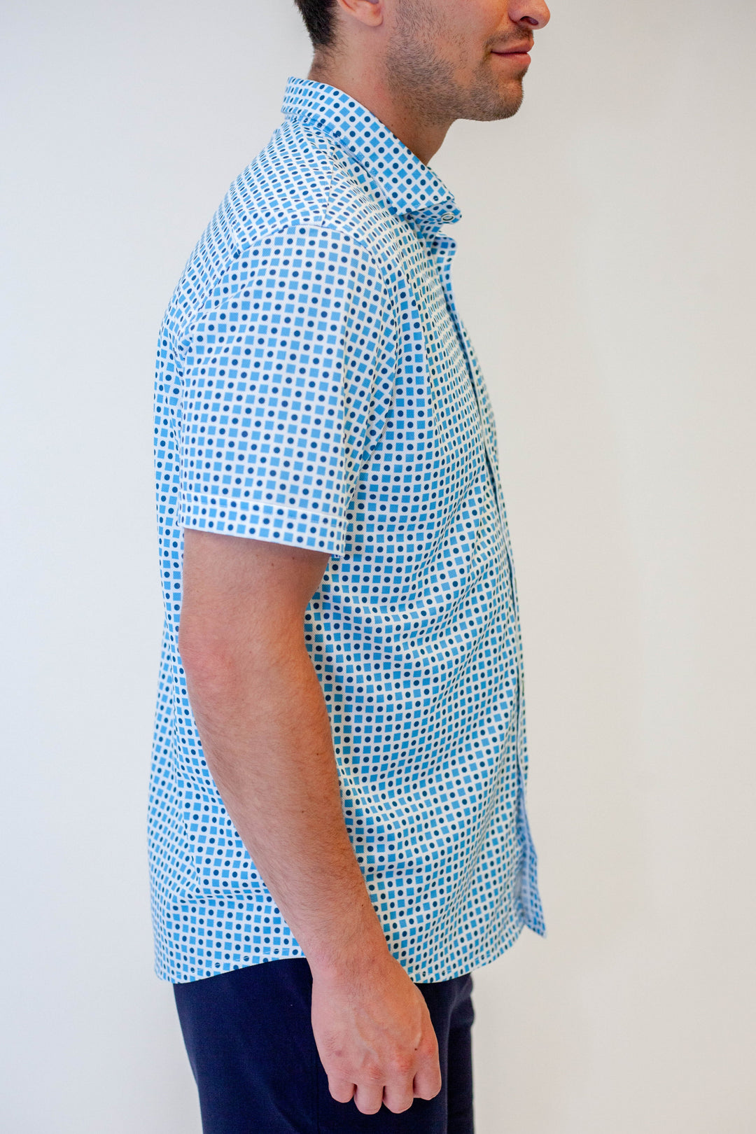 Palm Springs Short Sleeve Tech Shirt-SHORT SLEEVE SHIRTS-BUKI-M-Turquoise + Blue-Buki