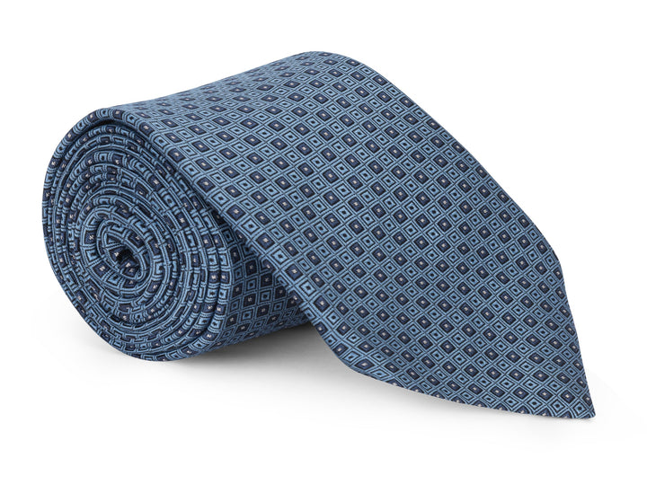 Pierce Blue Micro Squares Tie