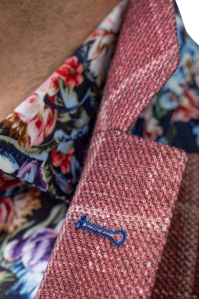 Portland Red Windowpane Stretch Blazer - 7 Downie St.®