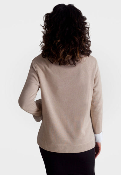 Power Vee 'Sweater' Sweatshirt-Sweatshirts-Buki-Camel-back