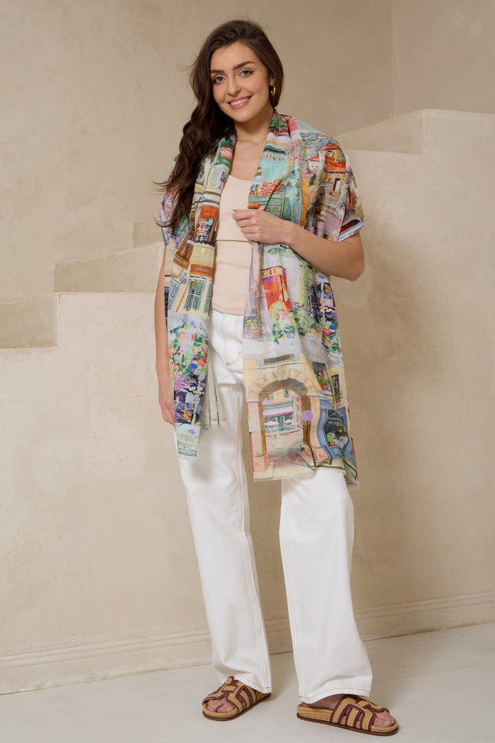 Tropical Vacation Print Scarf