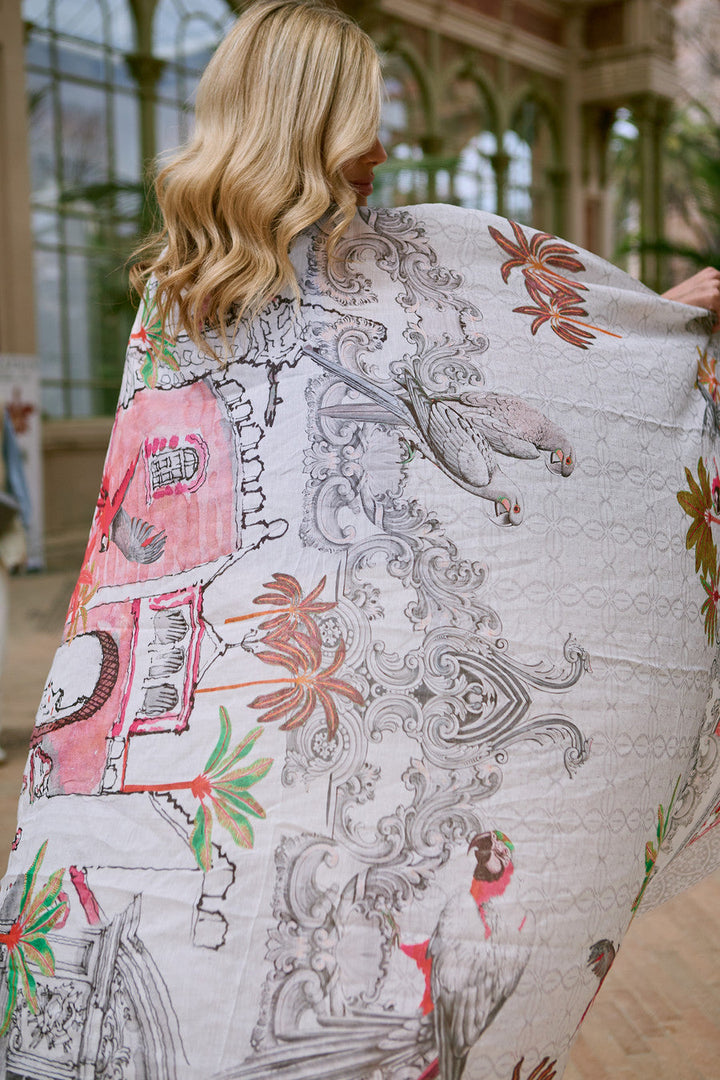 Tropical Vacation Print Scarf