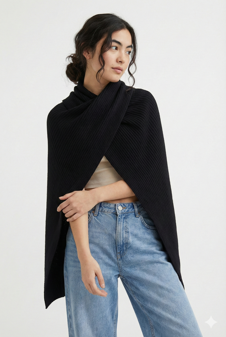 Drapey Ribbed Shawl