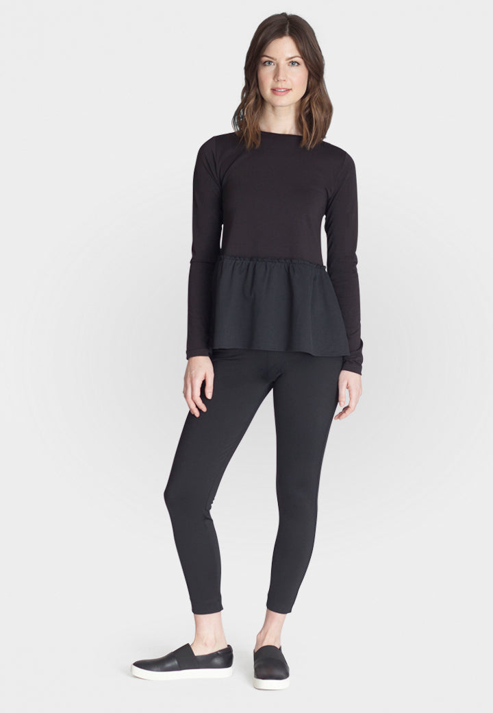 Rise &amp; Shine Legging Pant (Black)-Pants-Buki-front
