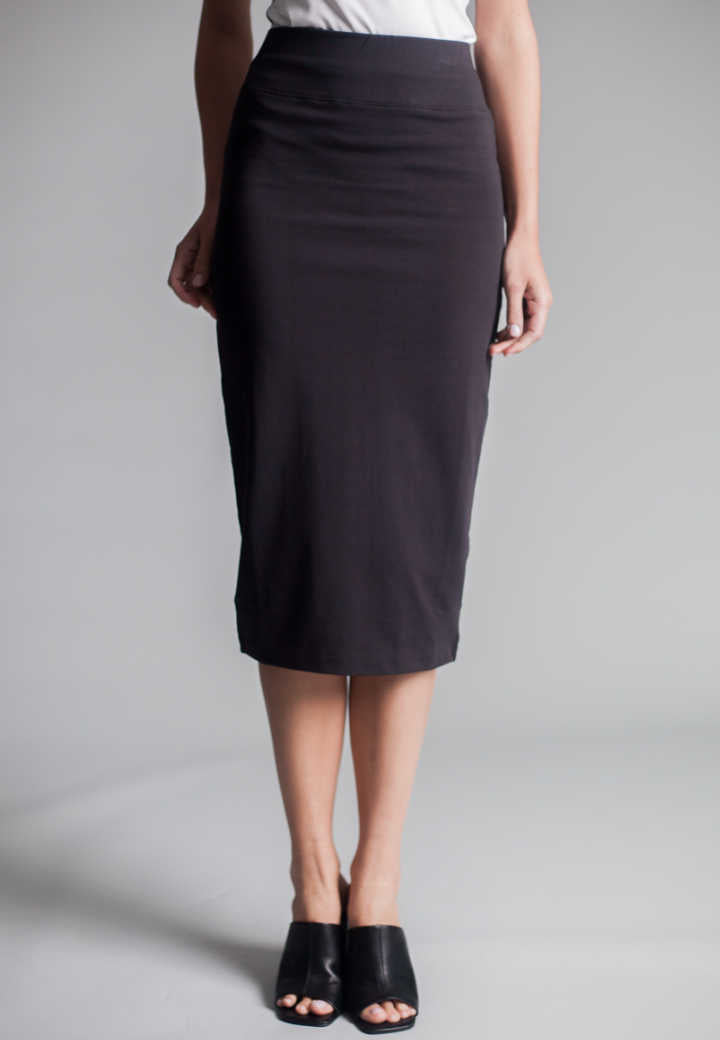 Straight Skinny Skirt-SKIRTS-BUKI-XS-Black-Buki