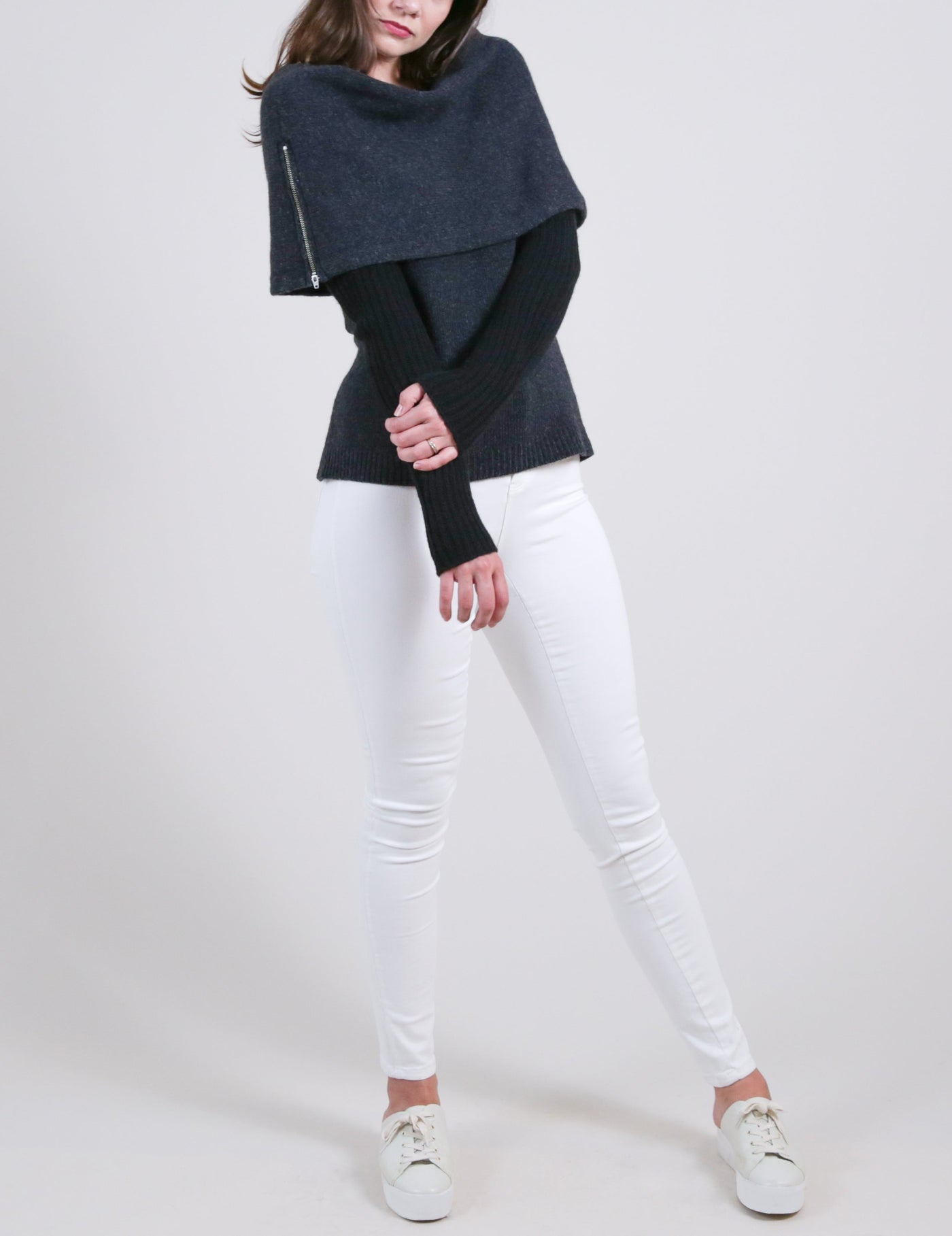 Eco Stole Sweater with Arm Warmer